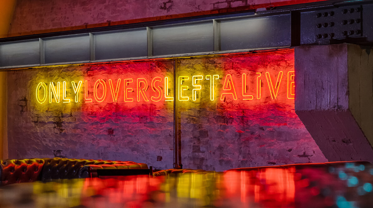 neon signs-interior-building